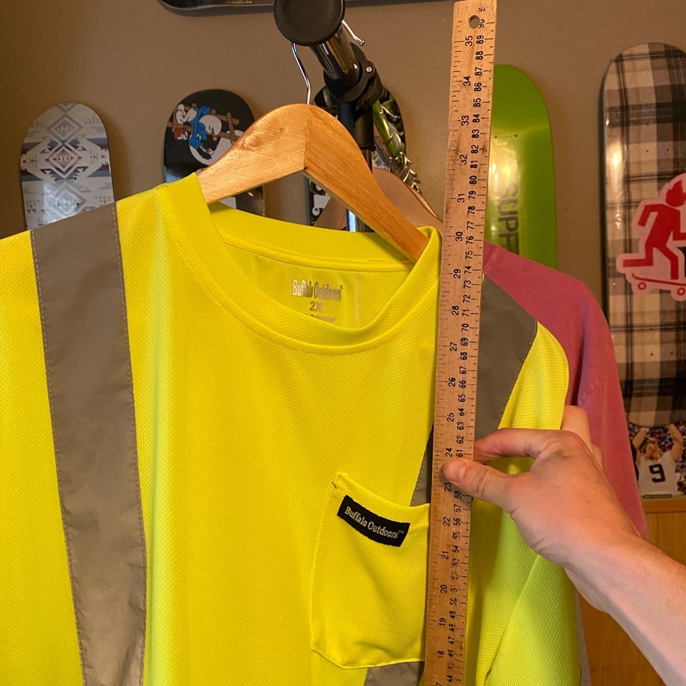 High Visibility Reflective Yellow Work Shirt / Ve… - image 5